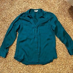 Express Teal Portofino Shirt (Large)